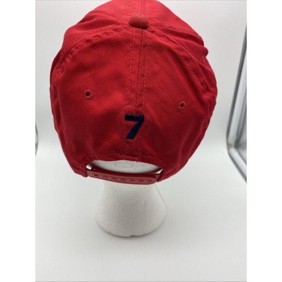 Mass Mutual Red Baseball Cap Hat Snap-back OSFM #7 on Back Embroidery - Picture 4 of 13